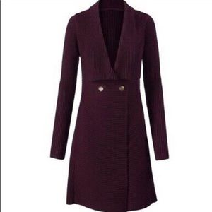 Mulberry Wine beautiful CABI Regal Cardigan size L